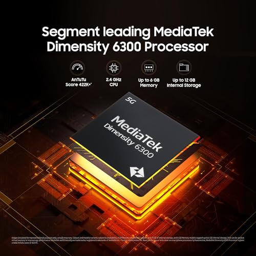 Samsung Galaxy M06 5G (Sage Green, 6GB RAM, 128 GB Storage) | MediaTek Dimensity 6300 | AnTuTu Score 422K+ | 12 5G Bands| 25W Fast Charging | 4 Gen. of OS Upgrades | Without Charger 4
