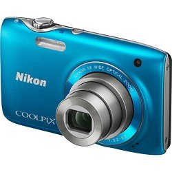 Nikon COOLPIX S3100 14 MP Digital Camera with 5x NIKKOR Wide-Angle Optical Zoom Lens and 2.7-Inch LCD (Blue)