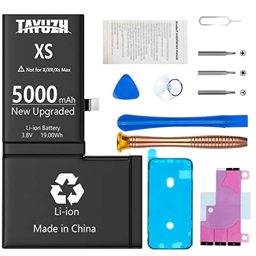 TAYUZH [5000mAh] Battery for iPhone Xs, High Capacity Battery Replacement for iPhone Xs Model A1920, A2097, A2098, A210 New 0 Cycle Spare Battery with Repair Tools and Manual 1