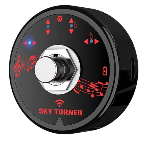 Wireless Page Turner Bluetooth Music Page Pedal Rechargeable Foot Switches for iPad Tablet Android IOS Phones Electronic Music Scores E-books PPT Pictures (Silver) 1