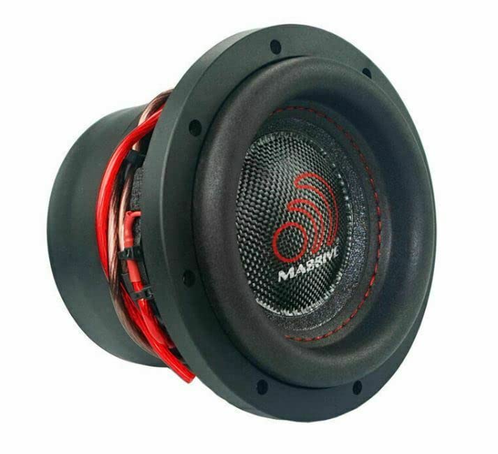 Massive Audio SUMMO64 | 6.5 Inch Car Audio 300 Watt SUMMO Series Competition Subwoofer, Single 4 Ohm, 1.5 Inch Voice Coil. Sold Individually 4