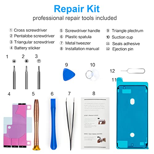 TAYUZH [5000mAh] Battery for iPhone Xs, High Capacity Battery Replacement for iPhone Xs Model A1920, A2097, A2098, A210 New 0 Cycle Spare Battery with Repair Tools and Manual 6
