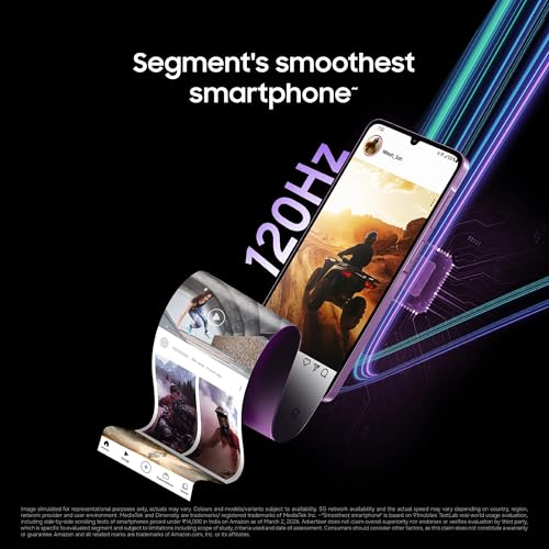 Samsung Galaxy M17e 5G Mobile (Blitz Blue, 4GB RAM, 128GB Storage) | Smoothest 120 Hz Refresh Rate| Monster 6000 mAh Battery | IP54 | 6 Gen OS Upgrades | AI | Gemini Live | Without Charger 3