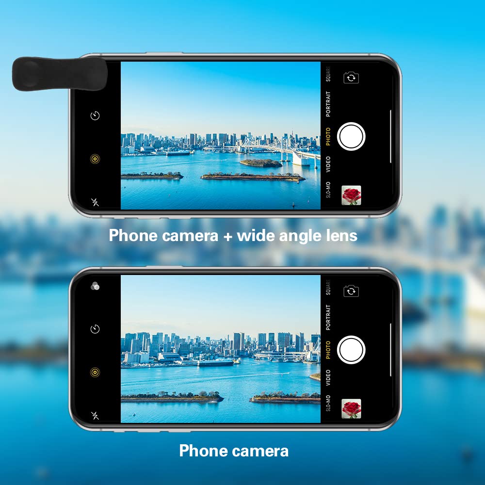 Phone Camera Lens, 6 lenses+ LED Light+ Remote Shutter+ Tripod, 18X Telephoto Zoom/Wide angle/Macro/Fisheye/CPL/Kaleidoscope camera lens kit for iPhone Xs X XR 8 7 6 Plus Samsung and Android 5