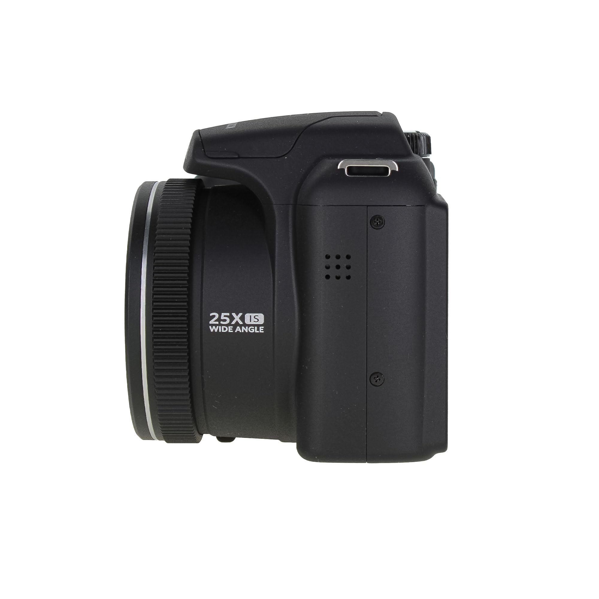 Kodak Pixpro AZ255 Digital Camera (AZ255BK) Bundle Including: 64 GB Memory Card, Rechargeable Batteries, Case, Neck Strap, Lens Caps, Full Cleaning Kit, Card Reader, Card Wallet, USB Cable, Cap Keeper 6