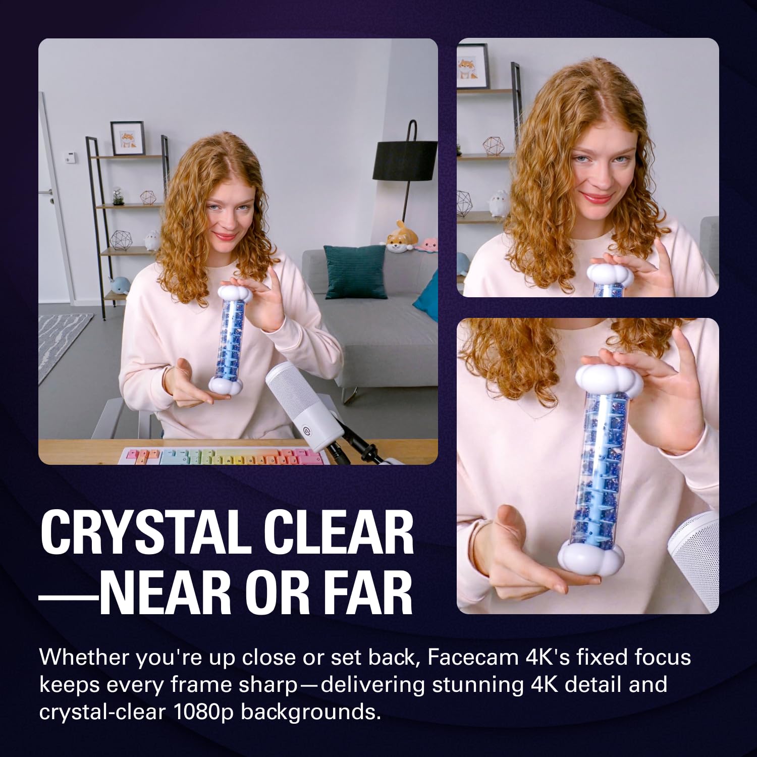 Elgato Facecam 4K - 4K60 Studio Webcam, DSLR-Like Control, Cinematic Effects, 49mm Lens Filters, HDR, Uncompressed Video, Optimized Focus Area | USB-C for PC & Mac 5