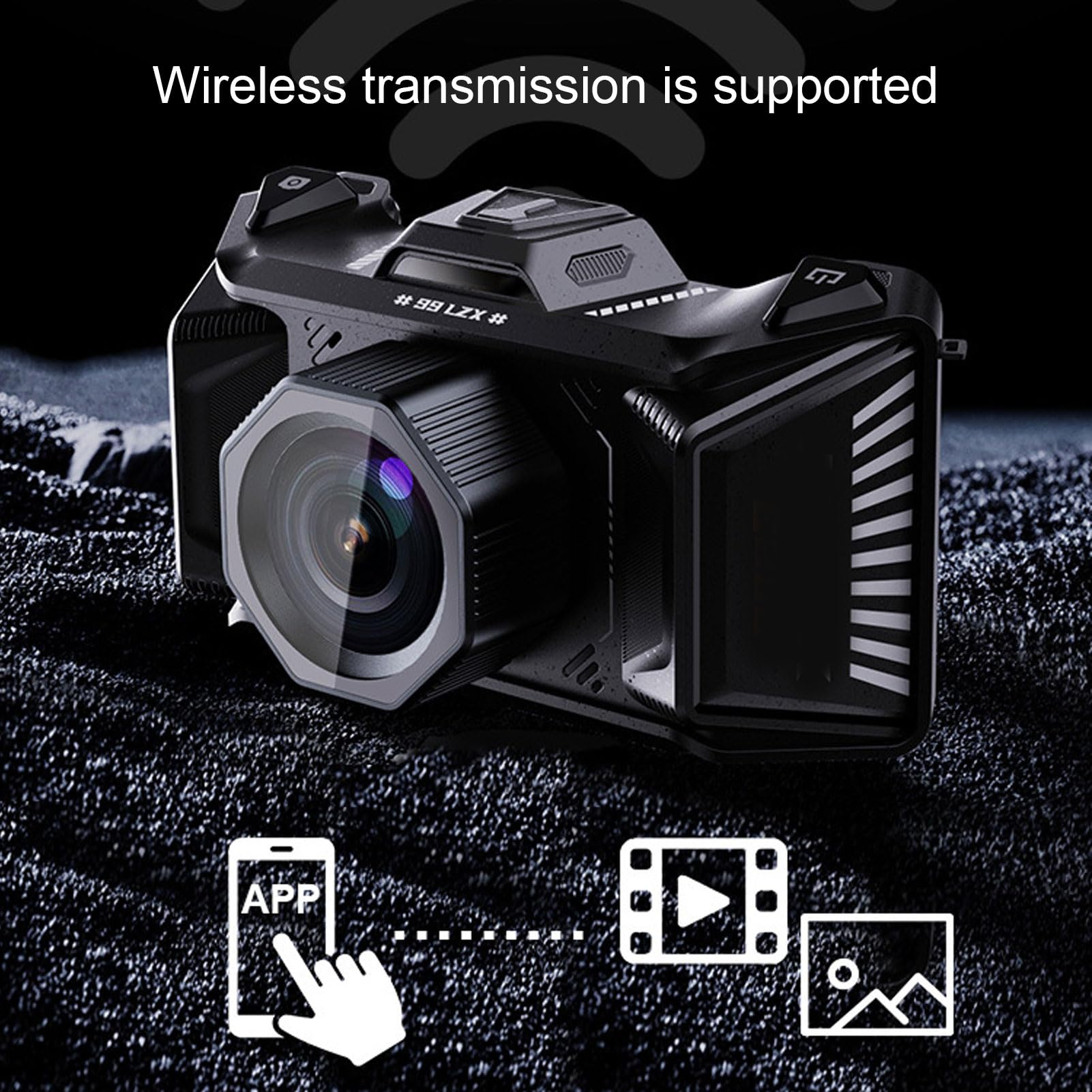 4K Digital Camera, 70MP HD Micro SLR Camera Video Camera with 50X Digital Zoom, 3.5 Inch TFT Screen, 64GB Memory Card, 1/4 Inch Standard Screw Hole for Photography 4