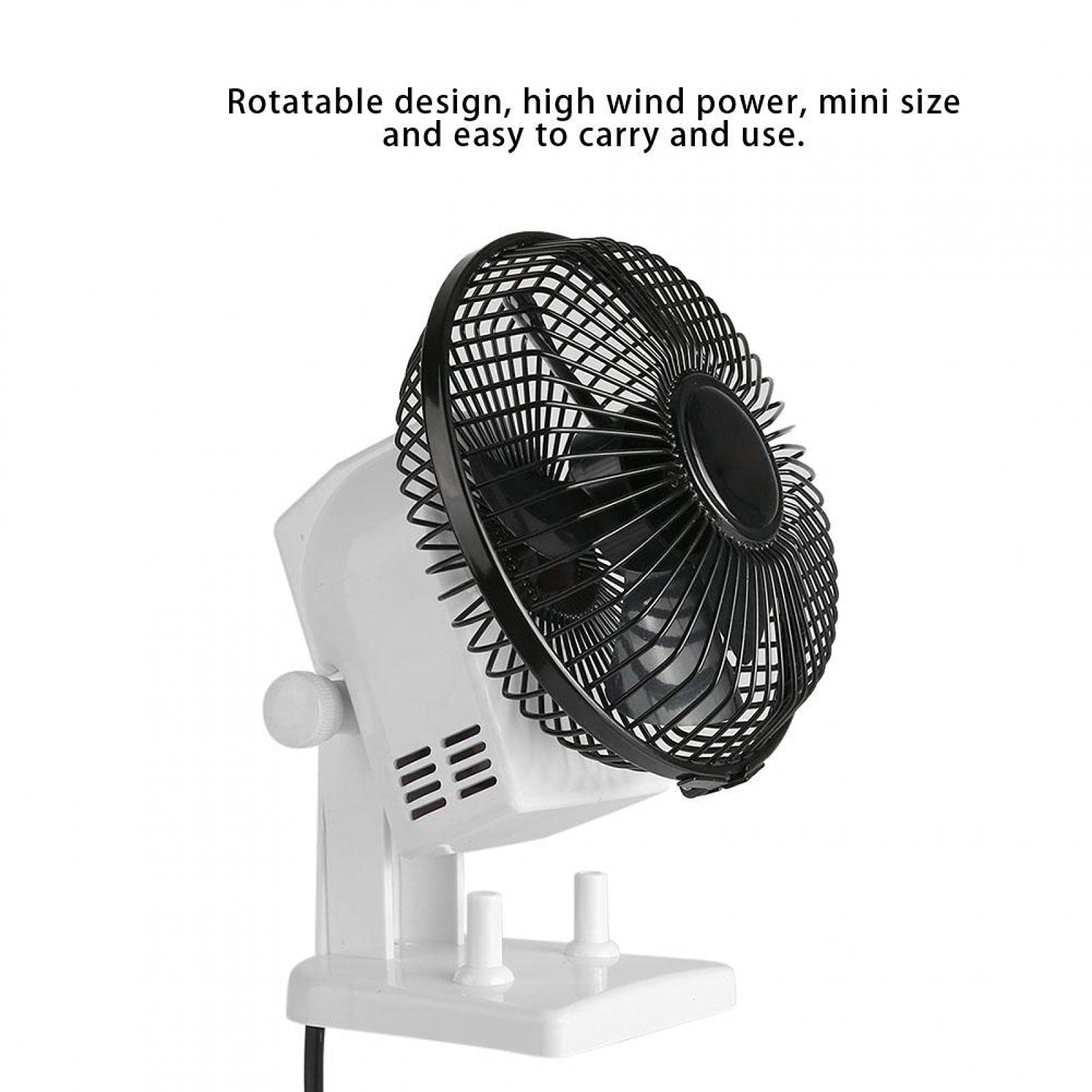 Mini Electric Fan, Portable Quiet Table Desk Manicure Fan Dryer Manicure Tool(US) 6