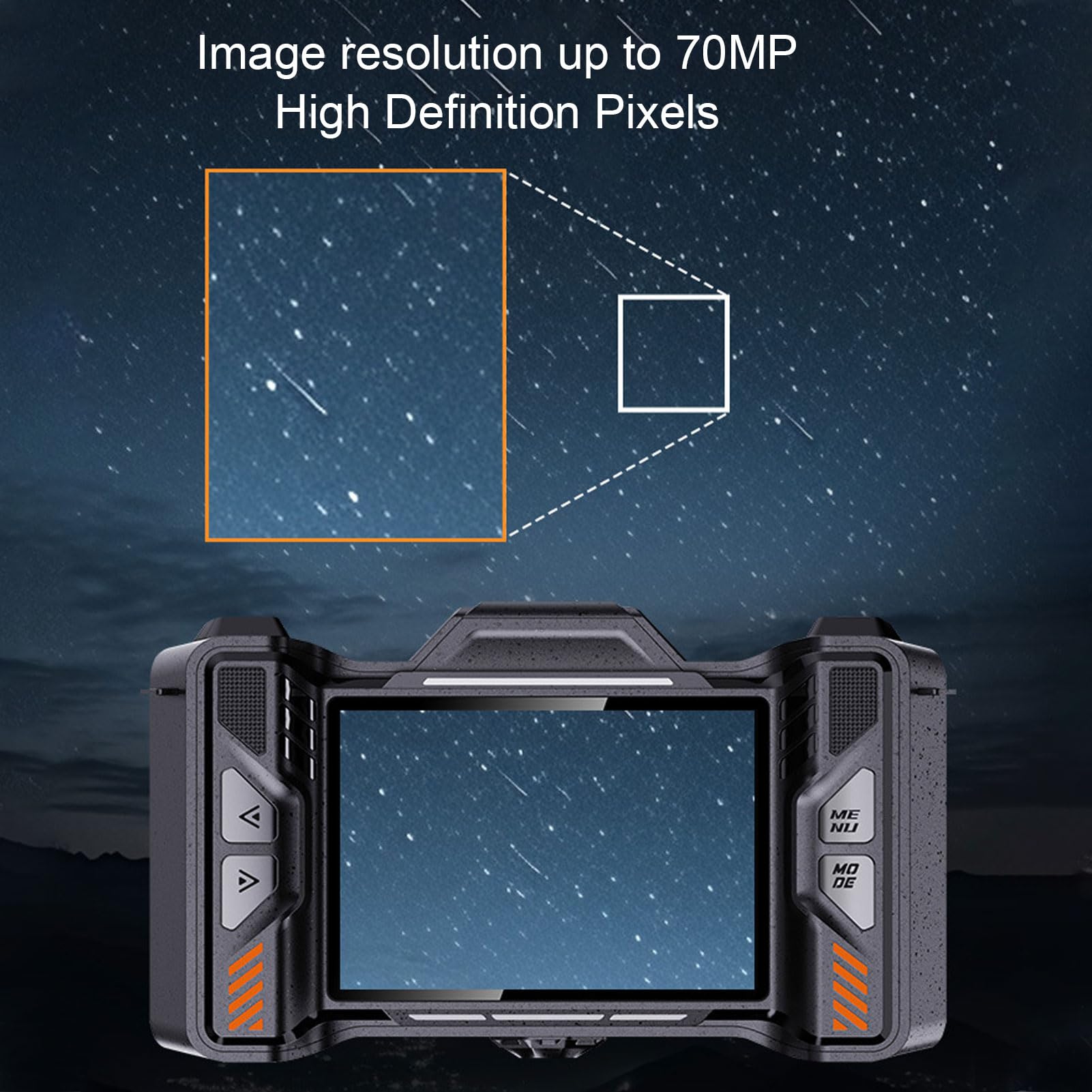 4K Digital Camera, 70MP HD Micro SLR Camera Video Camera with 50X Digital Zoom, 3.5 Inch TFT Screen, 64GB Memory Card, 1/4 Inch Standard Screw Hole for Photography 3