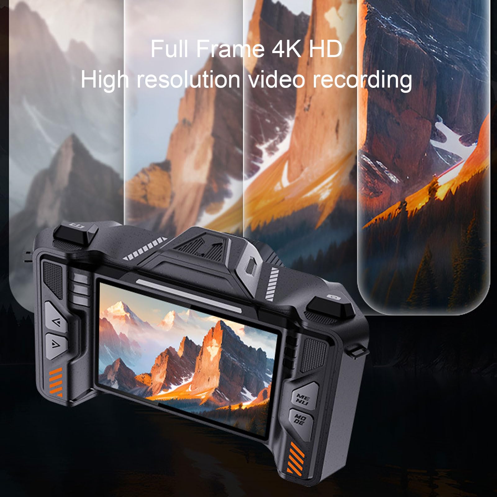 4K Digital Camera, 70MP HD Micro SLR Camera Video Camera with 50X Digital Zoom, 3.5 Inch TFT Screen, 64GB Memory Card, 1/4 Inch Standard Screw Hole for Photography 6