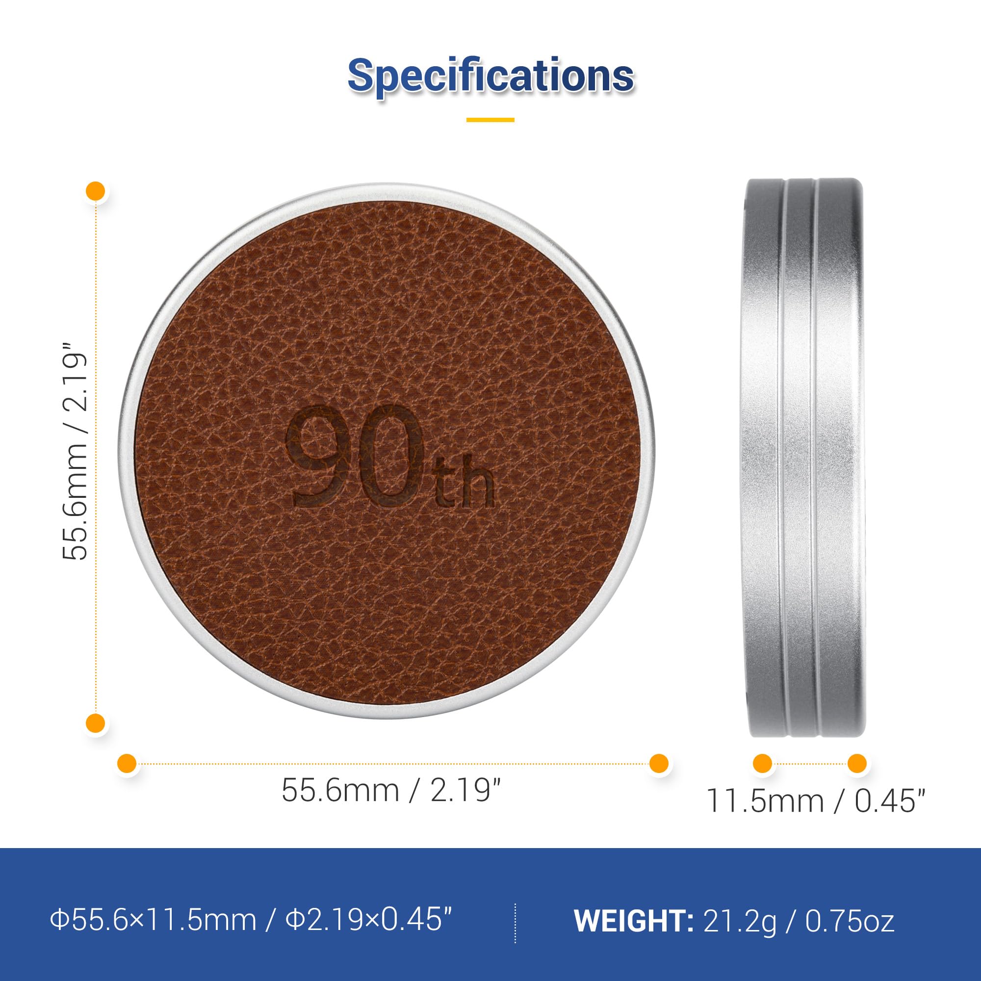 Retro Leather Lens Cap for Fujifilm Instax Mini EVO, Brown Aluminum Anti-Dust Anti-Scratches Lightweight Camera Lens Cover with Soft EVA Interior, Accessories for Fuji Mini Evo Lens Protection Cover 6